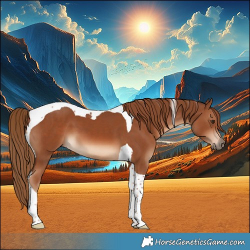Horse Color:Chestnut Tobiano 