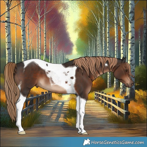 Horse Color:Liver Chestnut Tobiano 