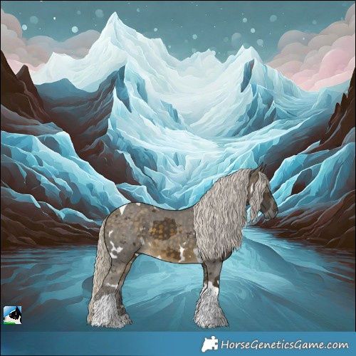 Horse Color:White Spotted Silver Buckskin Merle Tobiano 