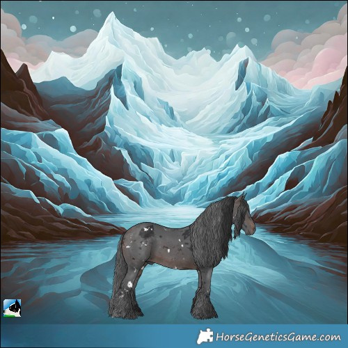 Horse Color:White Spotted Brown Merle Rabicano 