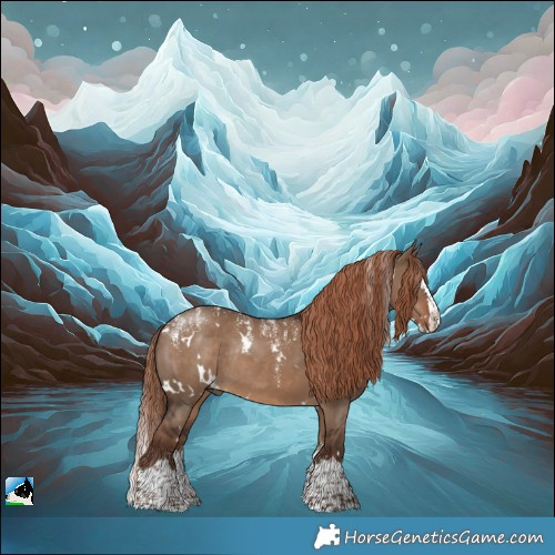 Horse Color:Powder White White Spotted Liver Red Dun Splash Rabicano