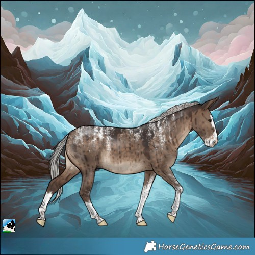 Horse Color:Powder White Silver Brown Dun Splash Brindle