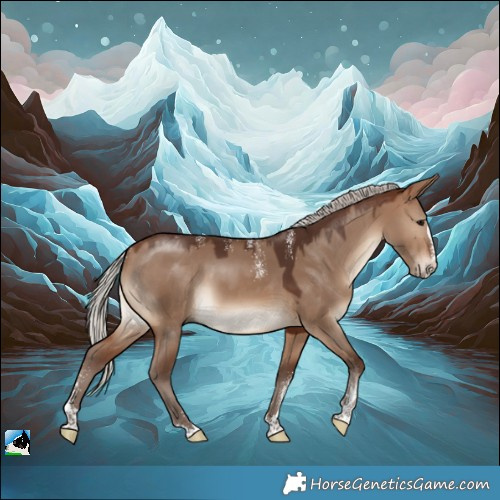 Horse Color:Powder White Silver Brown Dun Splash 