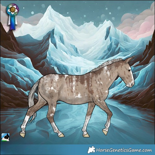 Horse Color:Powder White White Spotted Silver Grullo Splash Rabicano Brindle