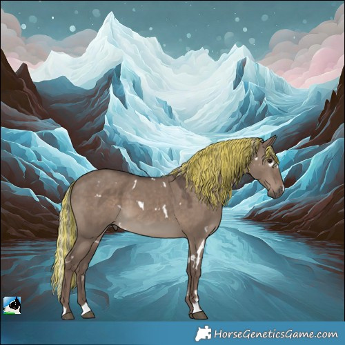Horse Color:Painted White Spotted Silver Grullo 