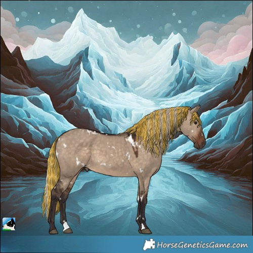 Horse Color:Painted White Spotted Silver Brown Dun 