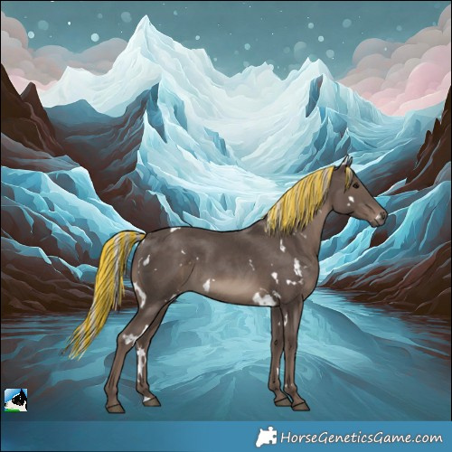 Horse Color:Painted White Spotted Silver Black 