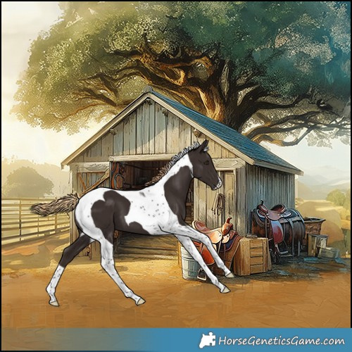 Horse Color:Liver Chestnut Tobiano 
