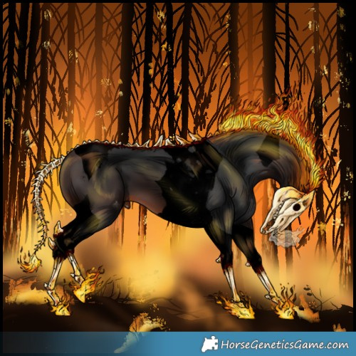 Horse Color:Void Brown Tobiano Varnish