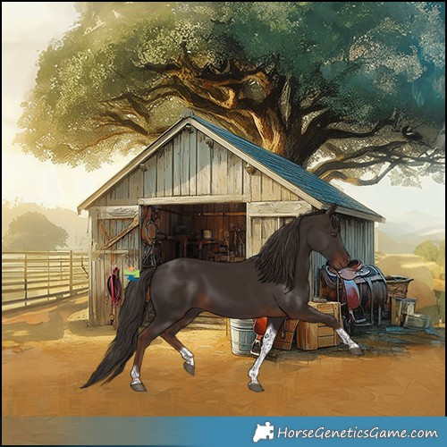 Horse Color:Liver Chestnut Tobiano 