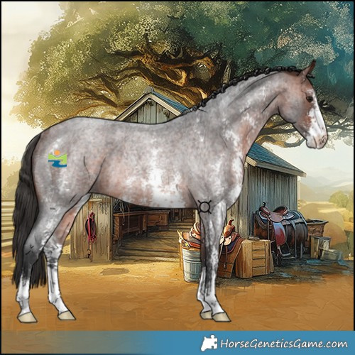 Horse Color:Bay Roan Sabino Rabicano