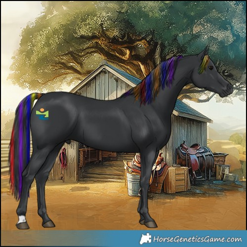 Horse Color:Painted Black 