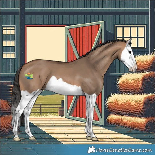 Horse Color:Bay Dun Splash 