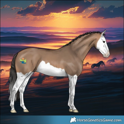 Horse Color:Bay Dun Splash 