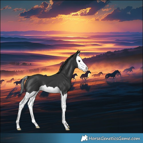 Horse Color:Black Splash