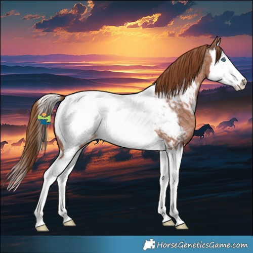 Horse Color:Red Roan Splash Appaloosa