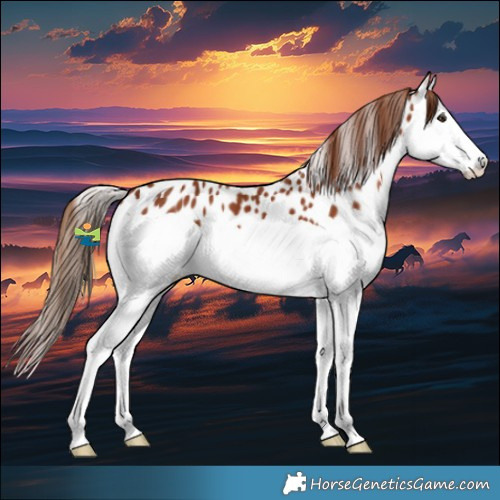 Horse Color:Chestnut Splash Appaloosa 