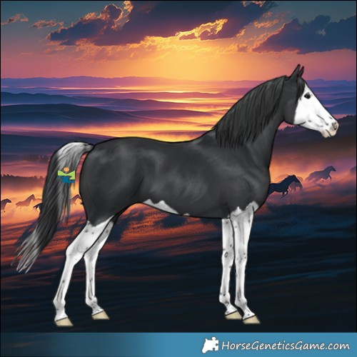 Horse Color:Black Splash 