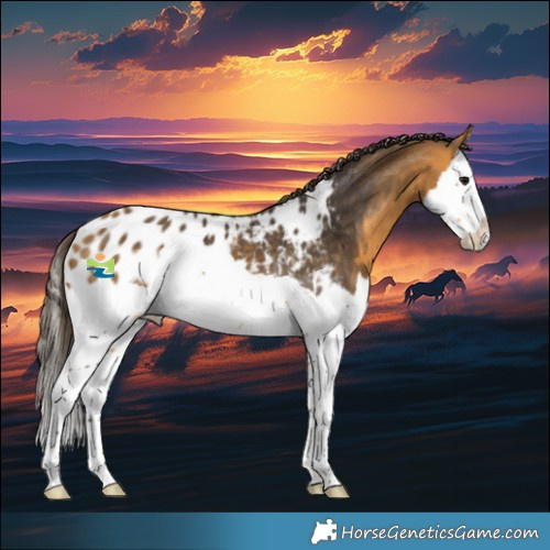 Horse Color:Buckskin Splash Appaloosa 