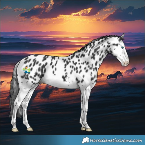 Horse Color:Black Sabino Splash Appaloosa 
