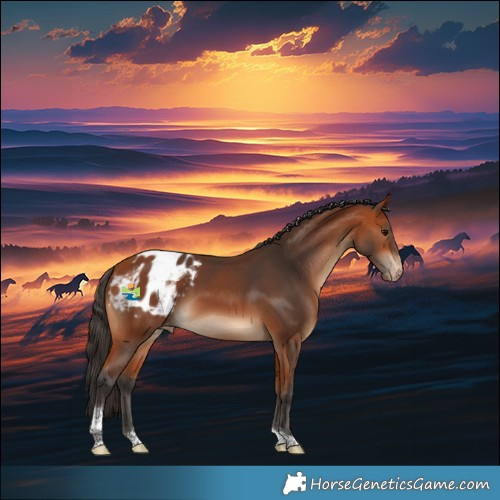 Horse Color:Bay Tobiano Appaloosa