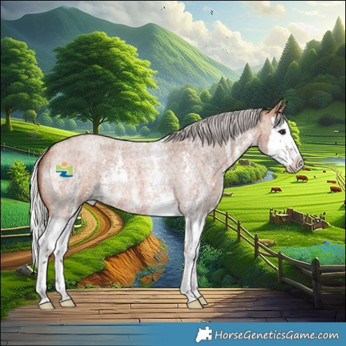 Horse Color:Silver Bay Roan Sabino Splash