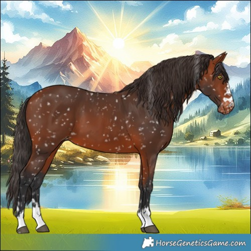 Horse Color:Bay Snowflake Varnish