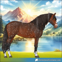 Horse Color:Bay Snowflake Varnish