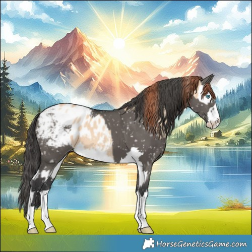 Horse Color:Amber Champagne Dun Splash Appaloosa  and Grullo Appaloosa 