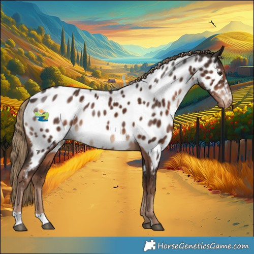 Horse Color:Liver Chestnut Appaloosa