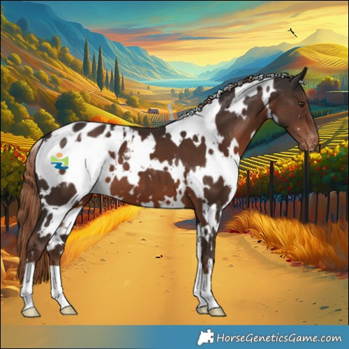 Horse Color:White Spotted Liver Chestnut Appaloosa