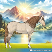 Horse Color:Amber Cream Champagne Dun Tobiano Appaloosa
