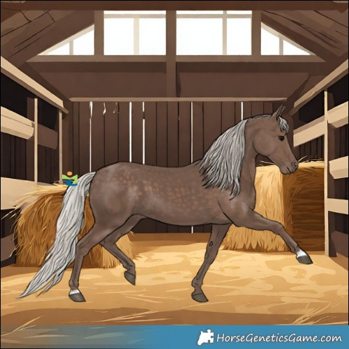 Horse Color:Silver Black 