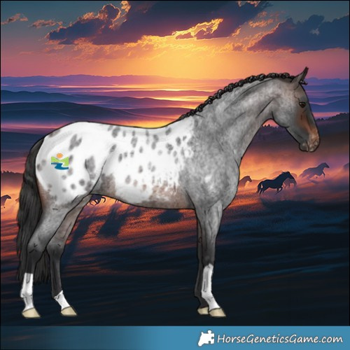 Horse Color:Brown Roan Blanket