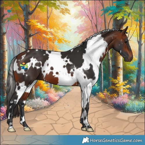 Horse Color:White Spotted Bay