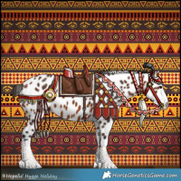 Horse Color:Bay Splash Near Leopard 