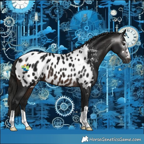 Horse Color:Gray Brown Near Leopard 