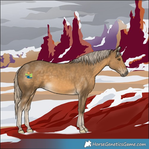 Horse Color:Chocolate Palomino Mushroom 