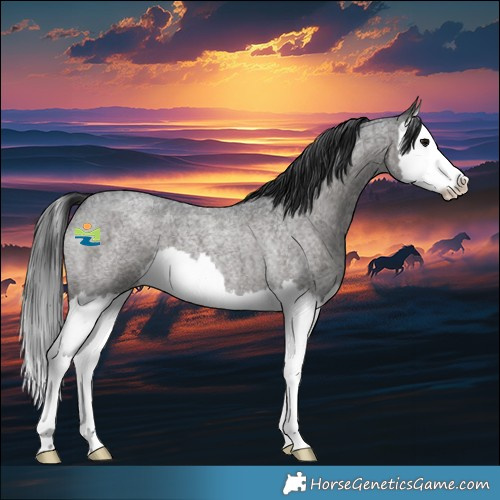 Horse Color:Blue Roan Splash