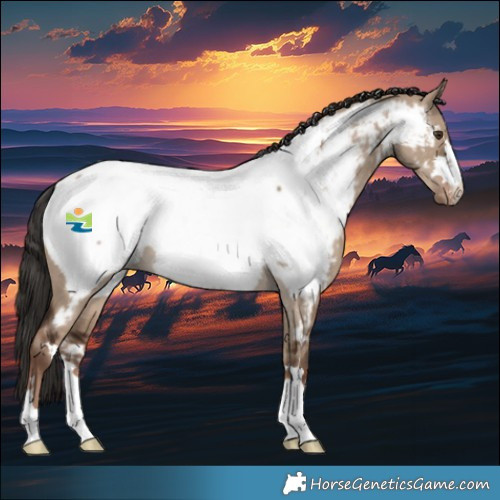 Horse Color:Liver Red Dun Appaloosa