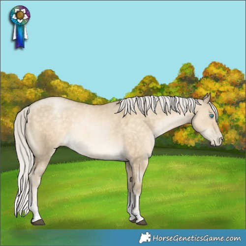 Horse Color:Silver Brown Snowdrop Pearl Dun Tobiano Rabicano 