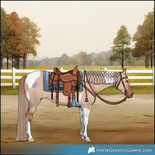Horse Color:Red Dun Tobiano 