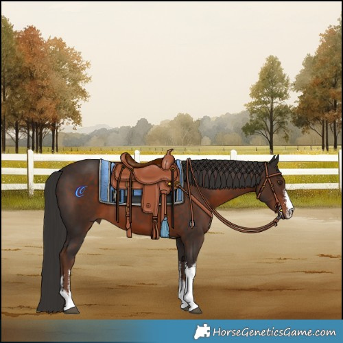 Horse Color:White Spotted Liver Chestnut 