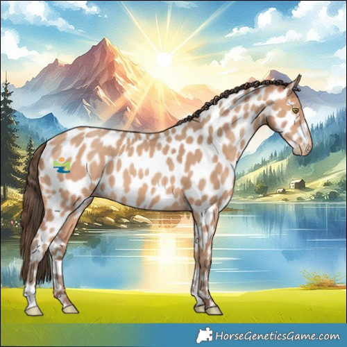 Horse Color:Amber Champagne Leopard 
