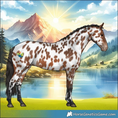 Horse Color:Bay Near Leopard