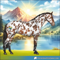 Horse Color:Bay Near Leopard 