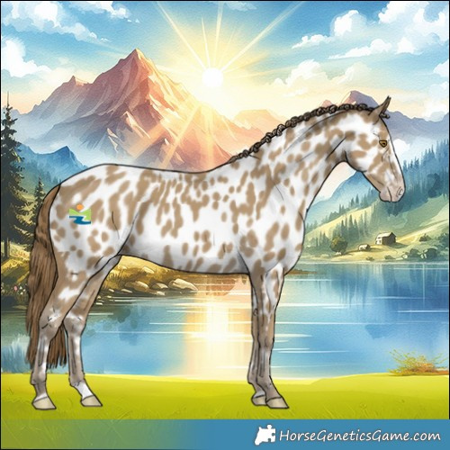 Horse Color:Classic Cream Champagne Splash Near Leopard