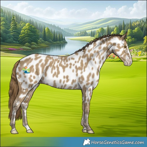 Horse Color:Classic Cream Champagne Splash Near Leopard