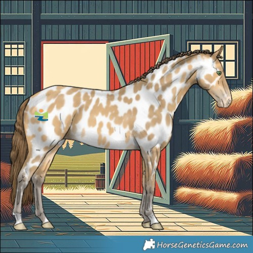 Horse Color:Amber Cream Champagne Near Leopard