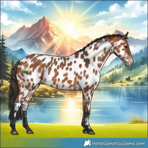 Horse Color:Bay Near Leopard